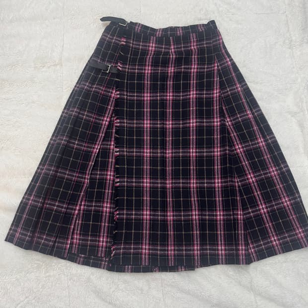 라세레모니 체크 스커트