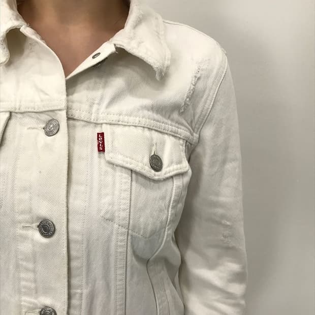Levi’s White Denim Trucker Jacket