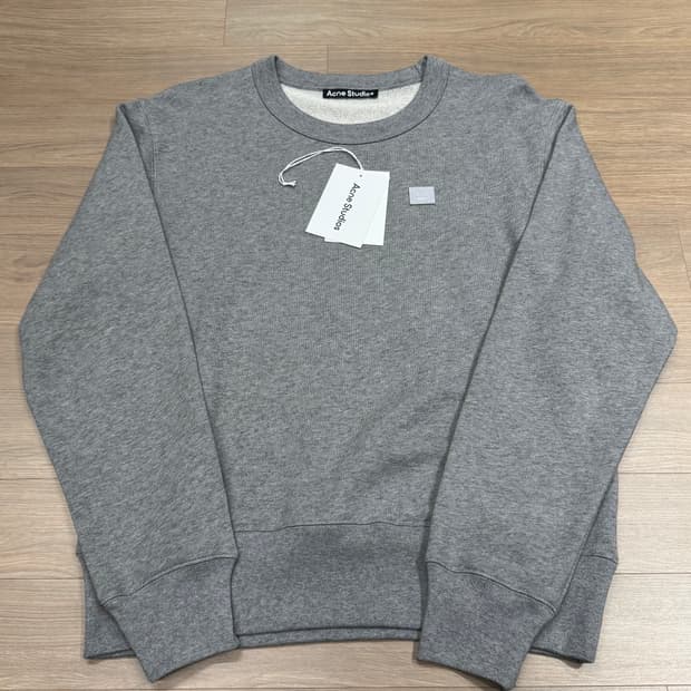 아크네 스튜디오 크루넥 스웨터 라이트 그레이 멜란지