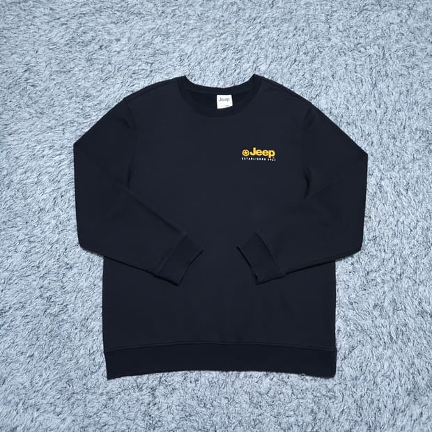Jeep)105 남자 검정 맨투맨티셔츠 / 왕눈이샵
