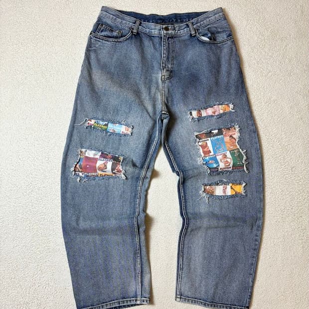 위켄더스 x 플레이보이 24ss 커버 데님 팬츠 PN7006