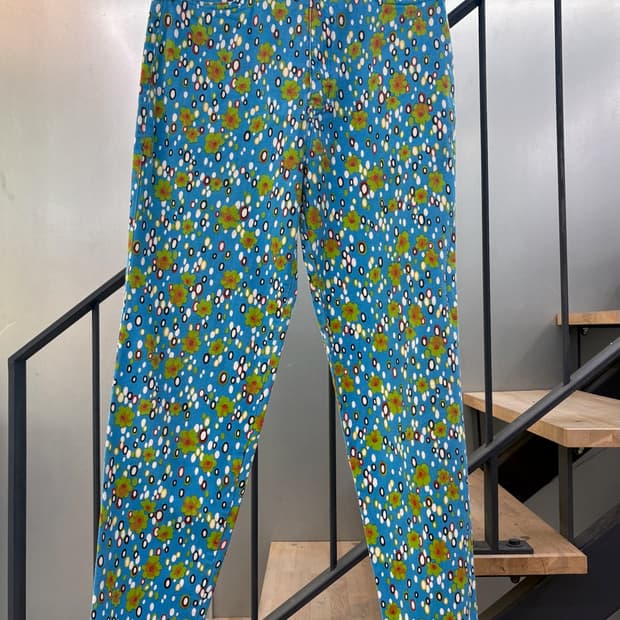 베르사체 VERSACE 플라워 플로럴 팬츠