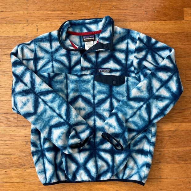 16FW 파타고니아 클래식 신칠라 스냅-티 플리스 풀오버 블루 타이다이