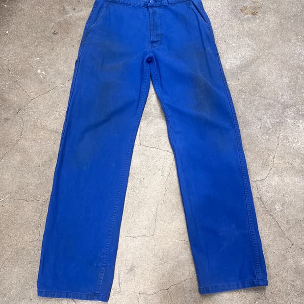 프렌치 블루 워크 팬츠