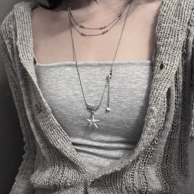 Star Ball Chain Necklace