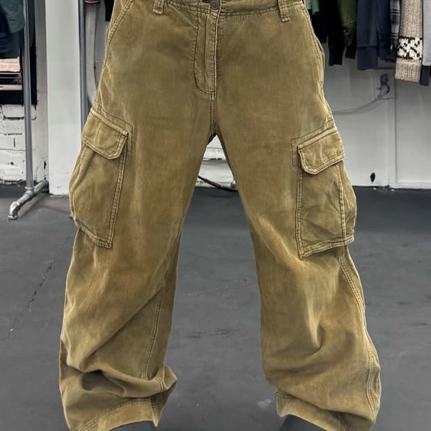 후아유 코듀로이 카고팬츠
