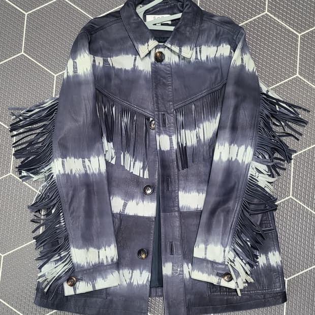 Sea NY 양가죽 에스닉 패턴 자켓