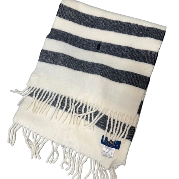 폴로 랄프로렌 스트라이프 울 머플러