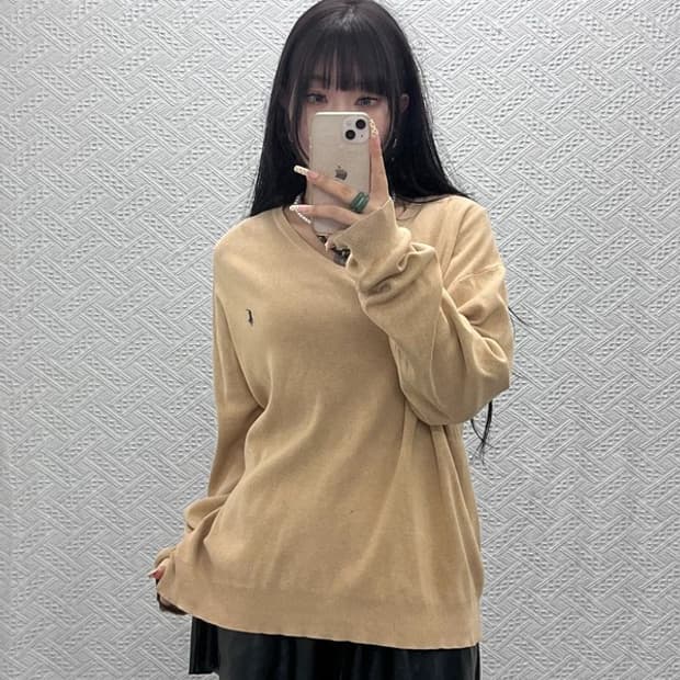 폴로 랄프로렌 모던 캐주얼 빈티지 피마코튼 니트 XL C09850