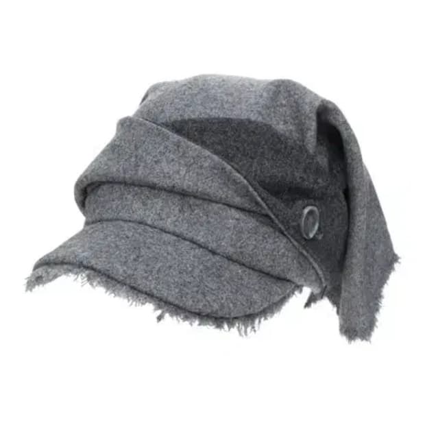 오호스 스카프 베일 울 캡 그레이