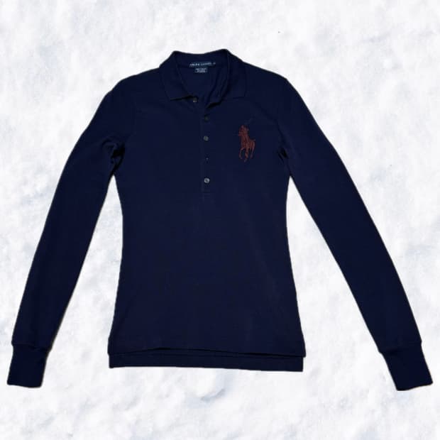 폴로 랄프로렌 빅포니 딥네이비 버건디 긴팔