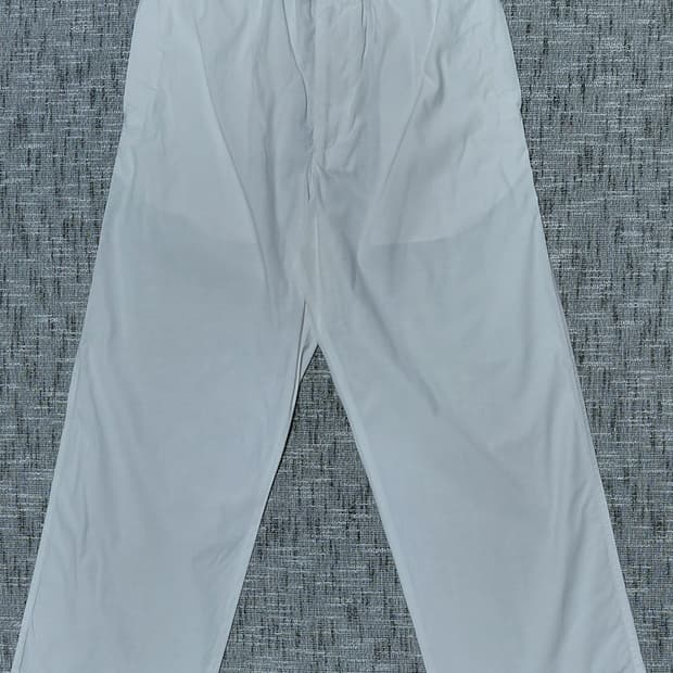 [46] Armani Jeans 테크니컬 스트링 와이드 팬츠 (화이트)