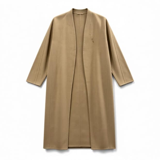 SYSTEM 시스템 모 캐시미어 울 코트 베이지