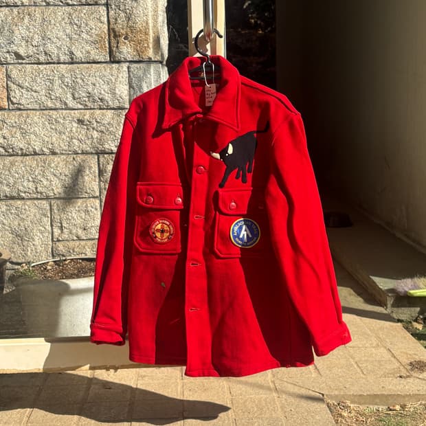 80s US 보이스카우트 울 셔츠