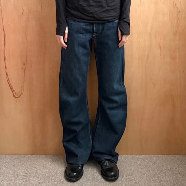 wjk 바나나 플레어 데님