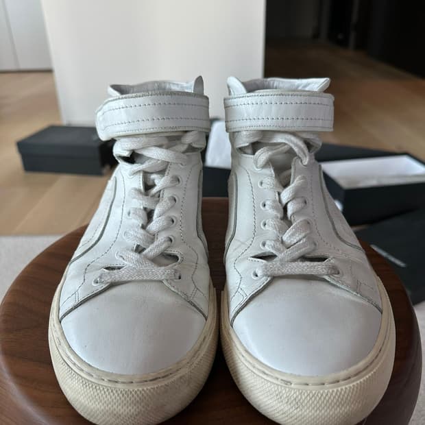PIERRE HARDY LEATHER HIGHTOP SNEAKER