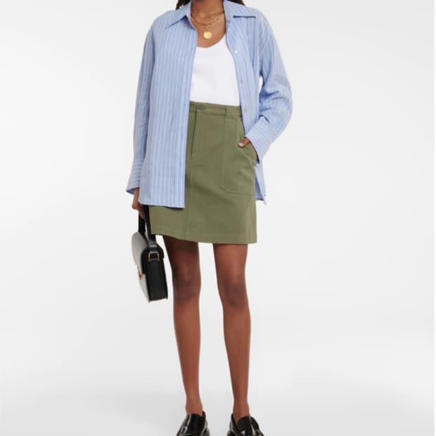 아페쎄 apc 레아 코튼 트윌 미니스커트 