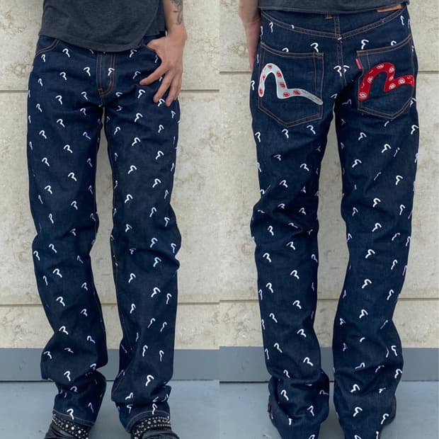 [EVISU]Y2K Multi Daicock Denim Pants