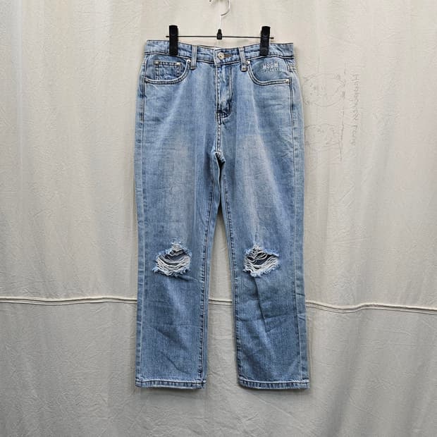 MSGM 연청 데님 팬츠