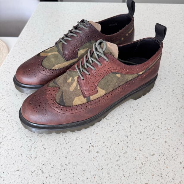 닥터마틴 카모 브라운 윙팁 uk9 280