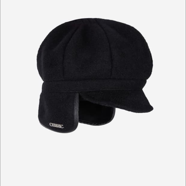 세릭  울 뉴스보이 캡 블랙