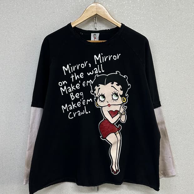 (L)00'S BETTY BOOP USA TEE-M2092