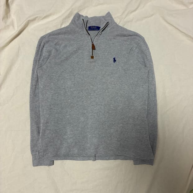 폴로 랄프로렌 반집업 니트 회색 L