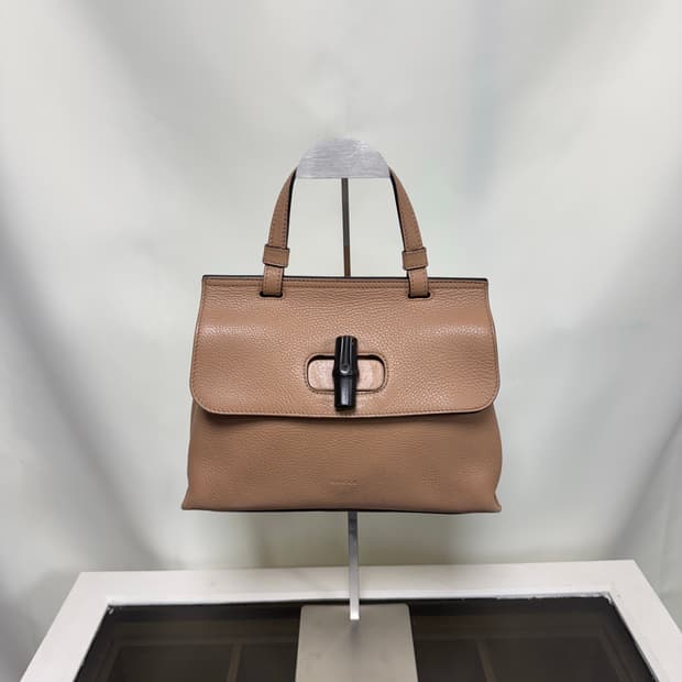 정품 구찌 뱀부 토트백