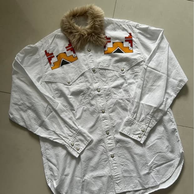 last one/KAPITAL FUR WESTERN WOLF SHIRT