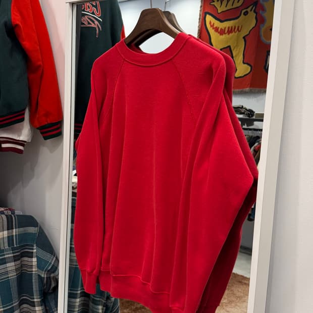 90s Hanes 헤인즈 플레인 스웻 셔츠 (made in USA)