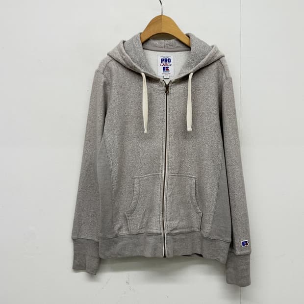 Russell Athletic 후드 집업 그레이