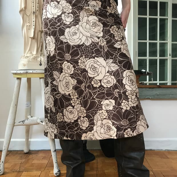 vintage pattern skirt