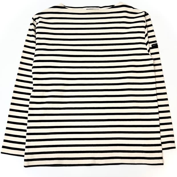 SAINT JAMES 세인트제임스 그레이컬러 스트라이프 롱슬리브 티셔츠