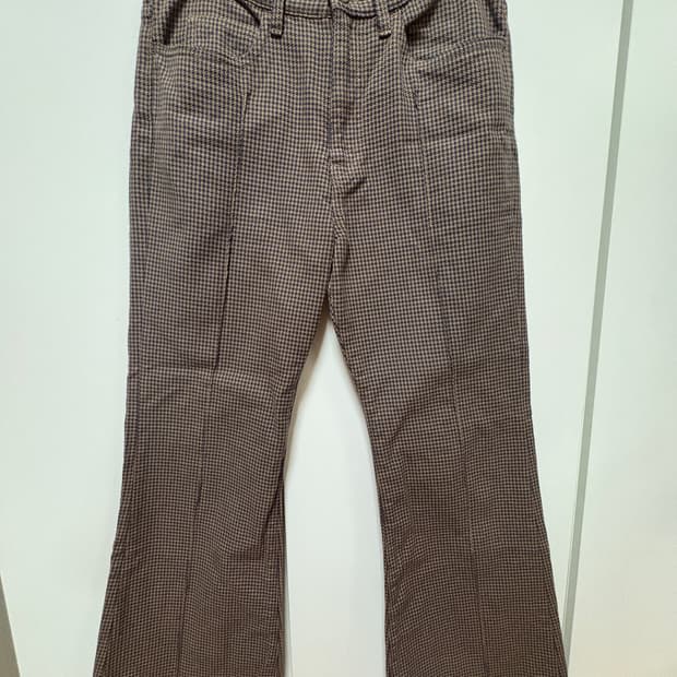 Kapital houndtooth check bootscut pants