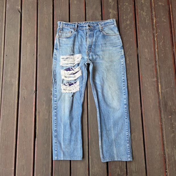 리바이스505×아디다스  커스텀 팬츠