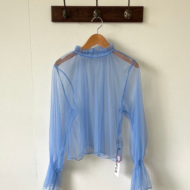 FRIFUL 시스루 블라우스