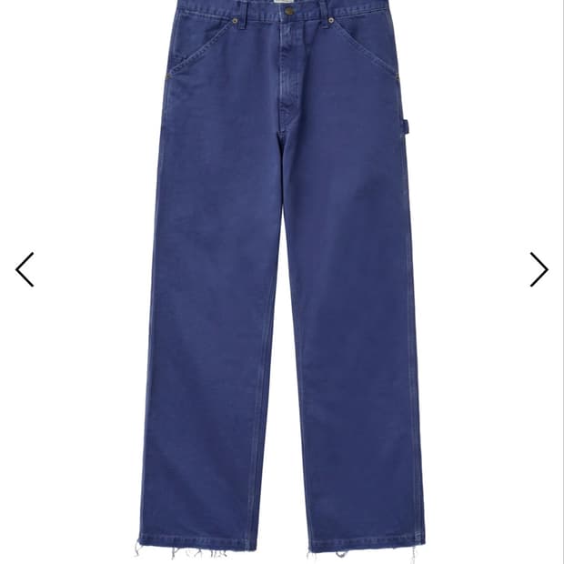 CUT OFF CARPENTER PANTS (BLUE)