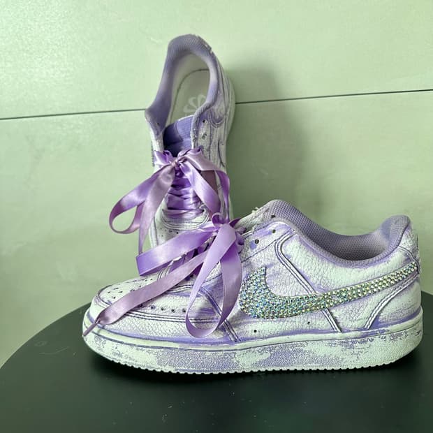 나이키  코트비전 에어포스 커스텀 us6.5