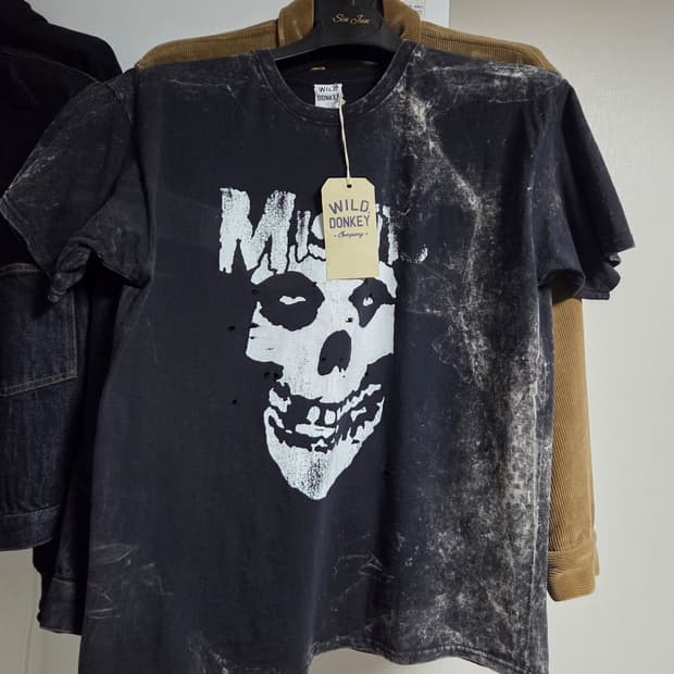 (L) 와일드 동키 Misfits 빈티지 티셔츠