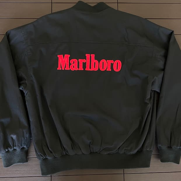(L) 90s 빈티지 말보로 리버시블 봄버 자켓