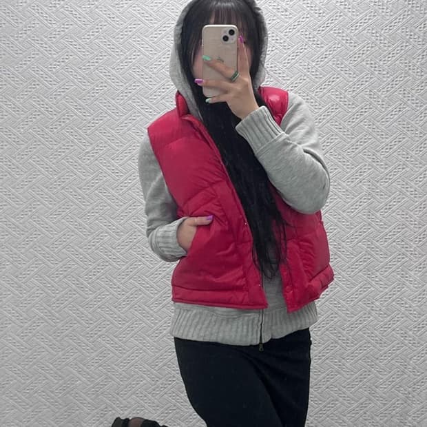 폴로 랄프로렌 90's 레트로 컬러 패딩 조끼 M C07205