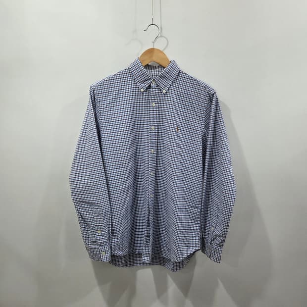 폴로랄프로렌 버튼다운 체크셔츠 M