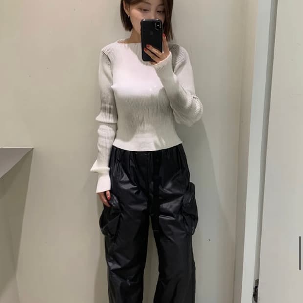 다이애그널 리싸이클 폴리 패딩 팬츠