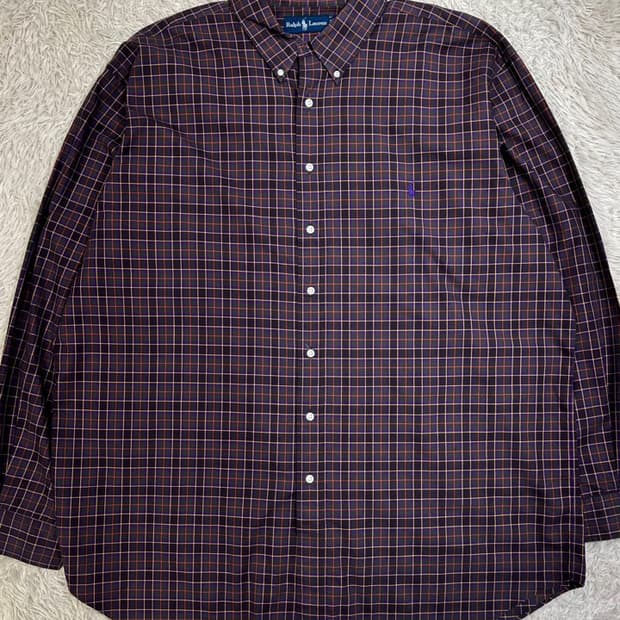 폴로 랄프 로렌 체크 셔츠/#2703