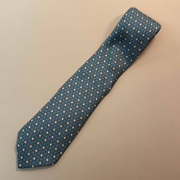 에르메스 Hermes 빈티지 레트로 실크 넥타이