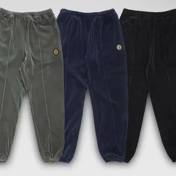 헤리티지플로스 벨루어 와펜 조거팬츠 그레이