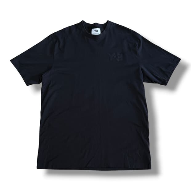 Y-3 블랙 반팔 티셔츠