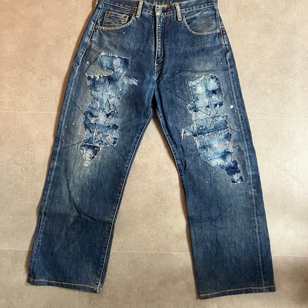 90s 빈티지 리바이스 빅E 셀비지 리메이크 데님팬츠