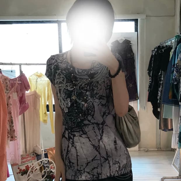 00s oriental vintage top