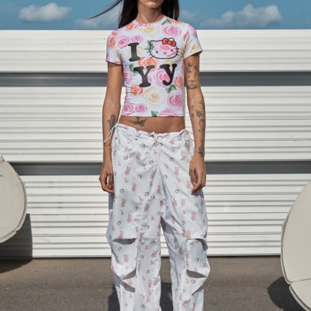 Open YY x Hello Kitty 헬로키티 파라슈트 팬츠 사이즈 3